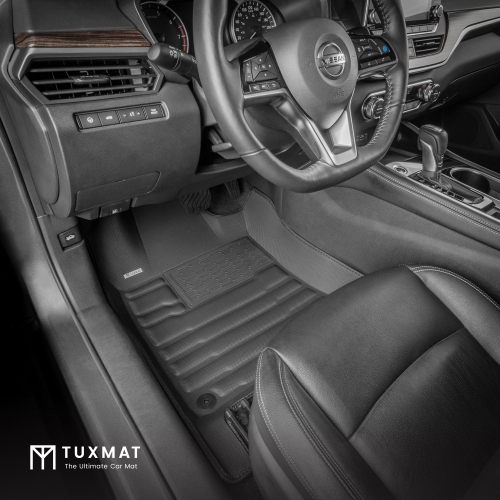 TuxMat - For Nissan Altima 2019-2026 Models - Custom Car Mats - Maximum Coverage, All Weather, Laser Measured - This Full Set Includes 1st and 2nd