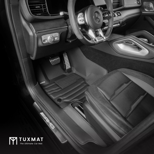 TuxMat - For Mercedes-Benz GLE 5-Seater 2020-2026 Models - Custom Car Mats - Maximum Coverage, All Weather, Laser Measured - This Full Set Includes