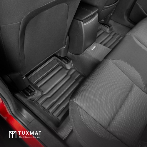 TuxMat - For Mazda 3 FWD 2019-2026 Models - Custom Car Mats - Maximum Coverage, All Weather, Laser Measured - This Full Set Includes 1st and 2nd Rows