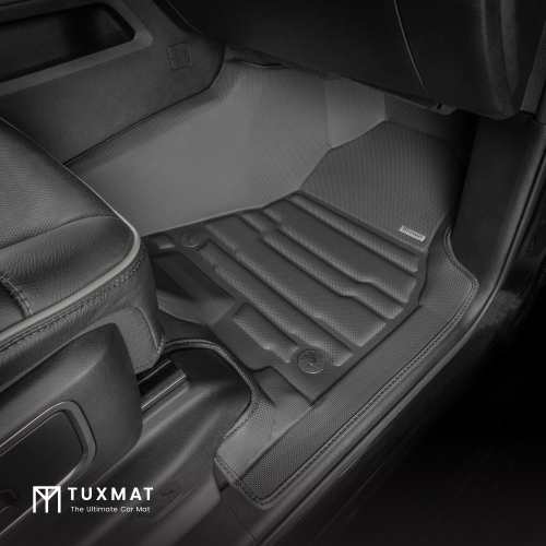 TuxMat - For Dodge Ram 1500 Crew Cab 2019-2024 Models - Custom Car Mats - Maximum Coverage, All Weather, Laser Measured - This Full Set Includes 1st