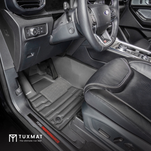 TuxMat - For Ford Explorer 6-Seater 2020-2026 Models - Custom Car Mats - Maximum Coverage, All Weather, Laser Measured - This Full Set Includes 1st,