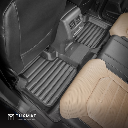 TuxMat - For Volkswagen Atlas Cross Sport 2020-2025 Models - Custom Car Mats - Maximum Coverage, All Weather, Laser Measured - This Full Set Includes