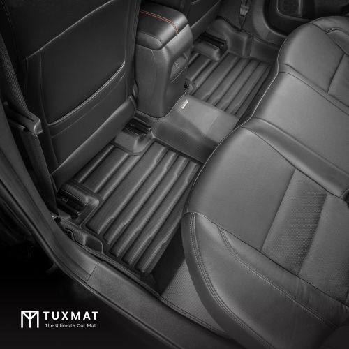 TuxMat - For Nissan Sentra 2020-2025 Models - Custom Car Mats - Maximum Coverage, All Weather, Laser Measured - This Full Set Includes 1st and 2nd