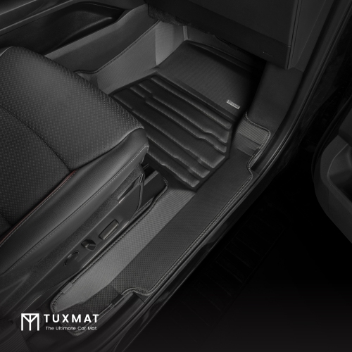Tuxmat - pour Ford F150 SuperCrew sans rangement de siège arrière 2021-2025 modèles - Tapis de voiture personnalisé - Couverture maximale, toutes
