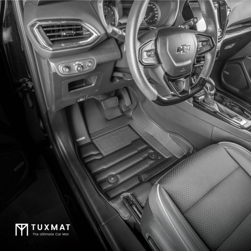 TuxMat - For Chevrolet TrailBlazer AWD 2021-2026 Models - Custom Car Mats - Maximum Coverage, All Weather, Laser Measured - This Full Set Includes