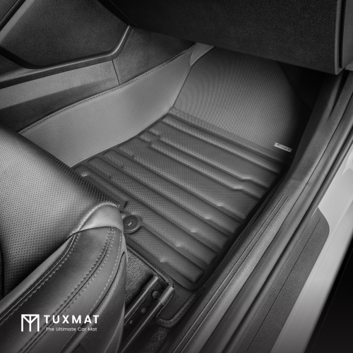 TuxMat - For Kia K5 AWD 2021-2026 Models - Custom Car Mats - Maximum Coverage, All Weather, Laser Measured - This Full Set Includes 1st and 2nd Rows