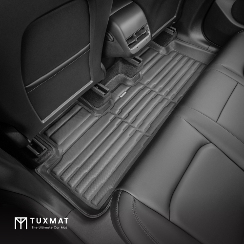 TuxMat - For Tesla Model Y 5-Seater 2020-2025 Models - Custom Car Mats - Maximum Coverage, All Weather, Laser Measured - This Full Set Includes 1st