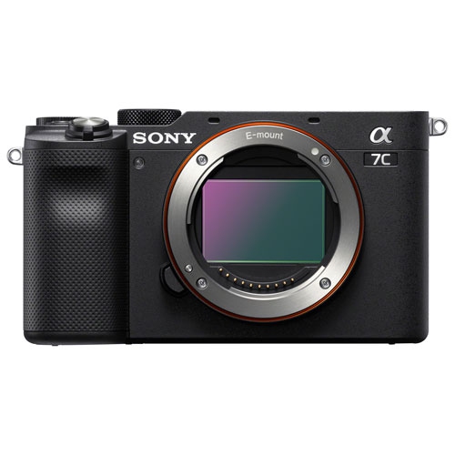 Refurbished - Sony Alpha 7C Full-Frame Mirrorless Camera with 28-60mm Lens Kit - Black