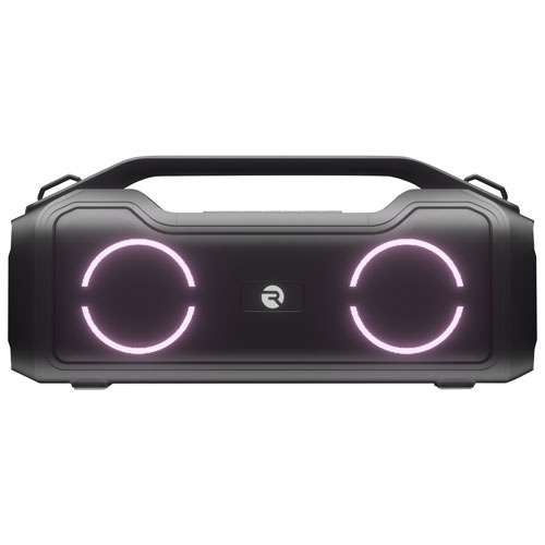 Haut-parleur sans fil Bluetooth résistant aux éclaboussures The Boombox de Raycon - Noir