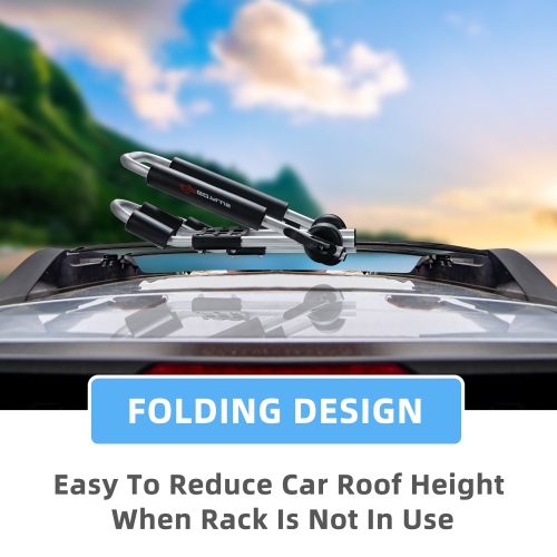 Goplus J-Bar Kayak Roof Rack Folding Universal Kayak Rack for Canoe Surfboard