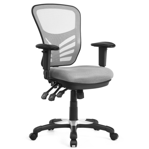 Costway Mesh Office Chair 3-Paddle Computer Desk Chair w/ Adjustable Seat