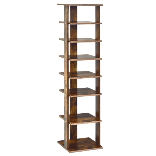 Gymax 7-Tier Vertical Shoe Rack Free Standing Storage Shelf Organizer Space Saving