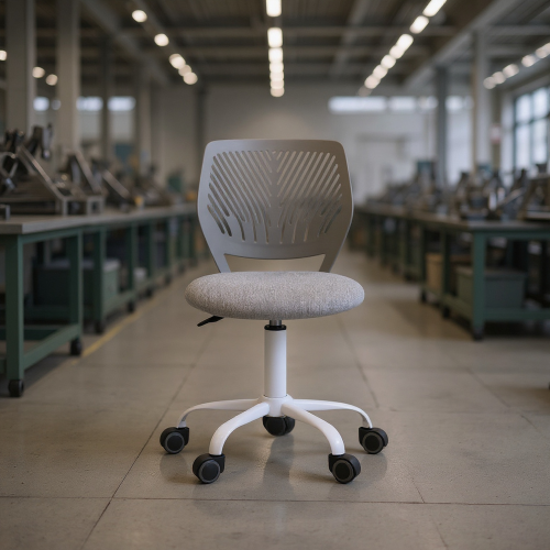 HOMY CASA  Computer Desk Chair, Home Office Task Chair Adjustable Height Swivel With Velvet Upholstered Work Chair Armless