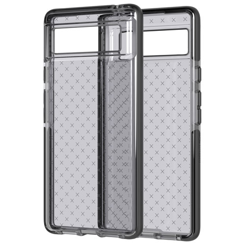 tech21 Evo Check Fitted Soft Shell Case for Pixel 6 - Smokey/Black