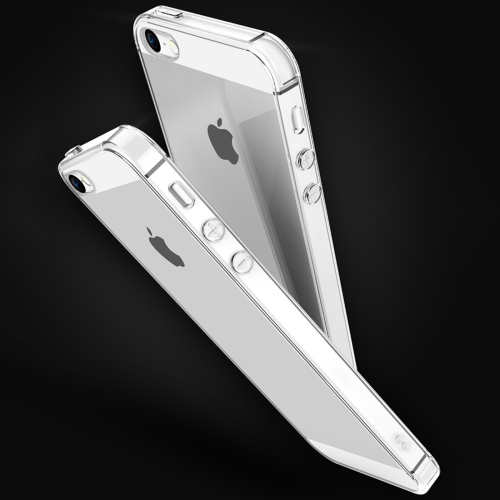 PANDACO Étui souple ajusté pour iPhone 5/5s/SE (Transparent)