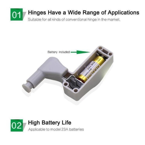 ISTAR 10PCS LED Hinge Light Universal Under Cabinet Lights 0.75W Inner Sensor Light Kitchen Bedroom Cupboard Wardrobe Night Light Warm White