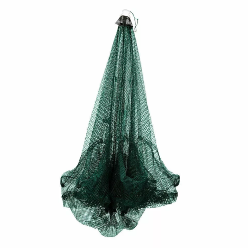 Fishing Bait Trap Foldable Fish Minnow Crab Crayfish Crawdad Shrimp Net Trap Cast Net Dip Cage Collapsible Easy Use Hexagon 12 Hole Fishing