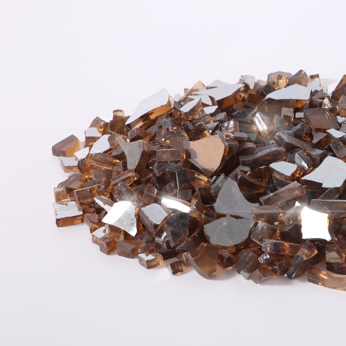 Empava 10 lbs. 1/4-in Captivating Copper Reflective Tempered Fire Glass for Gas Fire Pit