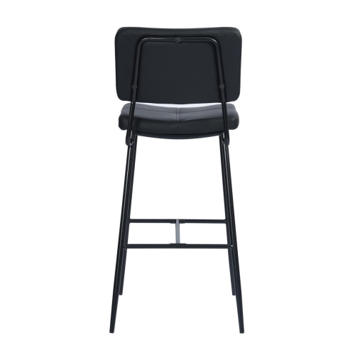 FurnitureR 29 Inch Bar Stools Set of 2,Indoor Outdoor Sturdy Metal Frame Barstools with Faux Leather Seat Stools for Kitchen Island Home Bar