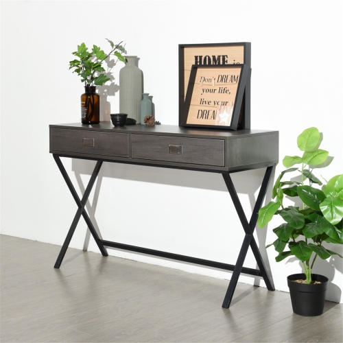 Furniture R End Table Floor Shelf Style with Storage Side Table Console Table for Living Room,Brown