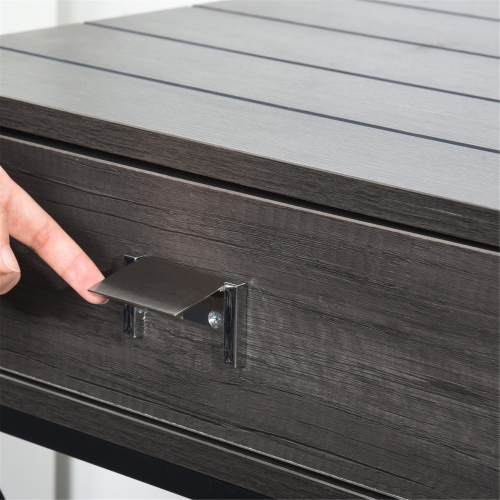 Furniture R End Table Floor Shelf Style with Storage Side Table Console Table for Living Room,Brown