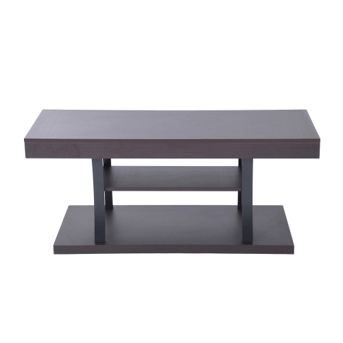 Furniturer Floor Shelf Coffee Table, Floor Shelf Coffee Table With Storage