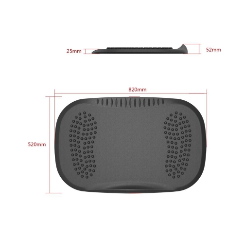 Anti-Fatigue Mat Portable Sit to Stand Standing Desk Multi-Purpose Comfort Mat for Office and Home Floor - Black