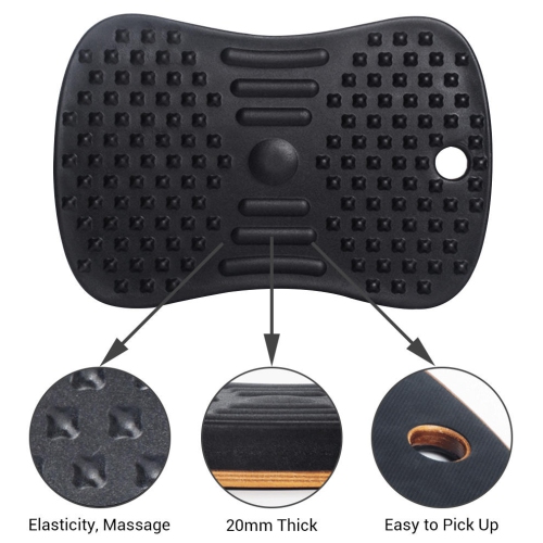 Standing Desk Mat with Anti Fatigue Bar Balance Board Comfort Floor Mat,used for stretching and home & office exercises - PrimeCables®