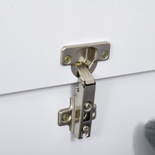 HOMCOM 39.5" Lift Top Storage Chest with 2 Safety Hinges, Storage Box Organizer with Flip-Top Lid, Entryway Storage Bench, White