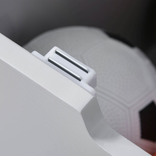 Qaba Coffre de rangement pour jouets en bois pour enfants avec charnière magnétique, grand espace de poitrine et poignée rainurée, gris