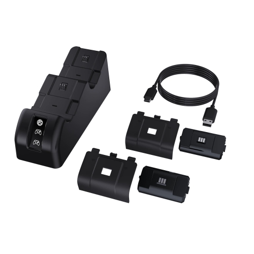 Products ProGAMR Xbox Dual Charge Dock with 2 Additional Batteries for Xbox Series X/S Controllers + Elite [Xbox Series X/S Accessory]