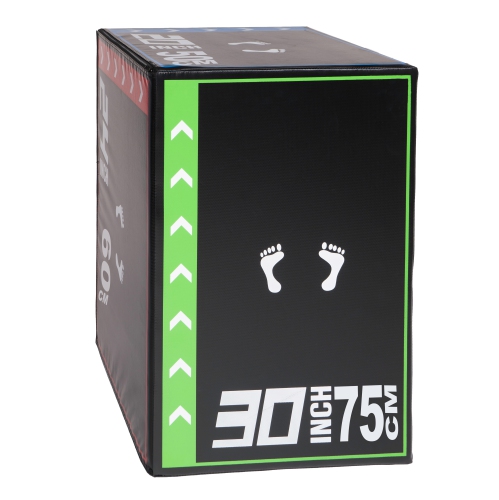 PRISP Foam Plyometric Jump Box - 20" 24" 30" Soft Adjustable Plyo Box, 68lb