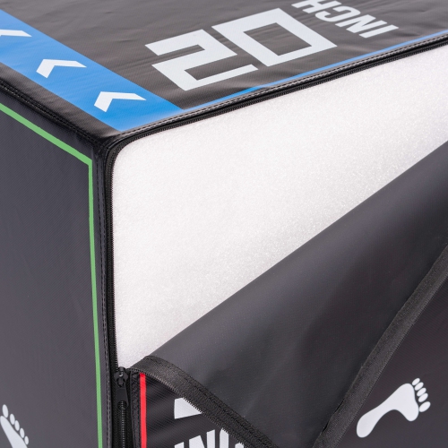 PRISP Foam Plyometric Jump Box - 20" 24" 30" Soft Adjustable Plyo Box, 68lb