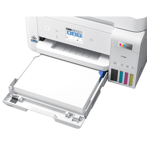 Epson EcoTank ET-4850 Wireless All-In-One Supertank Inkjet Printer - White