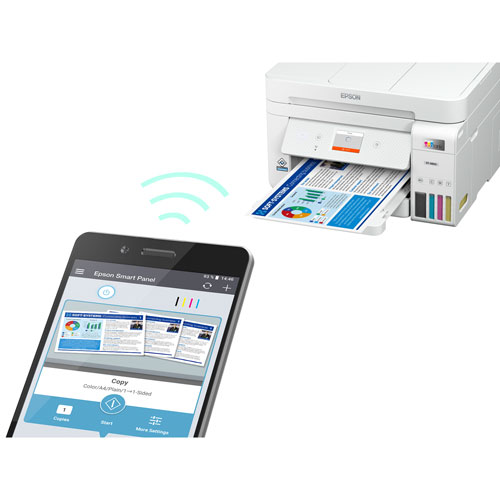 Epson EcoTank ET-4850 Wireless All-In-One Supertank Inkjet Printer - White
