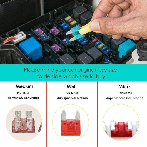 120PCS Mini Car Fuses Blade Fuse for Auto Car Truck 5A/10A/ 15A/ 20A/ 25A/ 30A