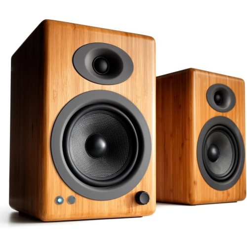 Audioengine A5+ Wireless Speakers w/ Bluetooth - Bamboo