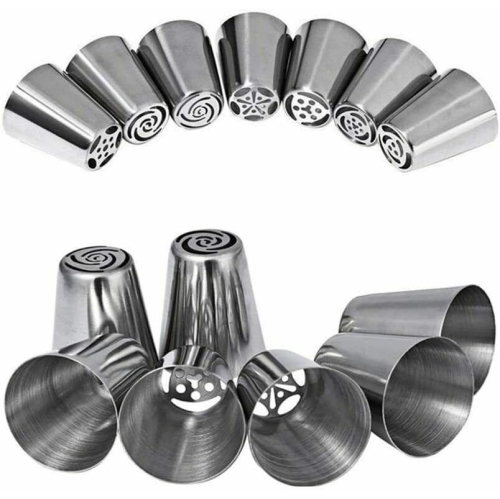 Russian Tulip Piping Set 14 Pieces Decorating Kit 12 Icing Tips Coupler & Bag CA