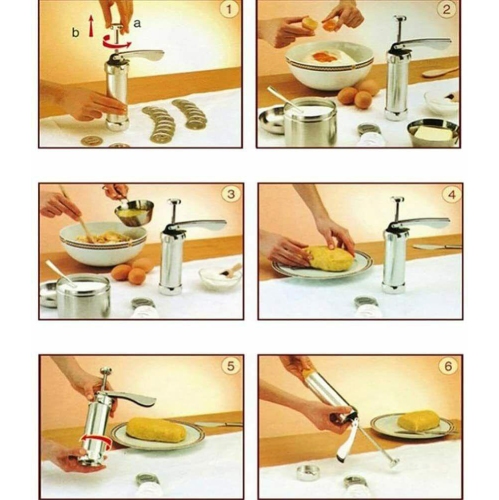 Biscuit Cookie Maker Cookie Press Machine Kit Spritz Dough Biscuits Making Tool