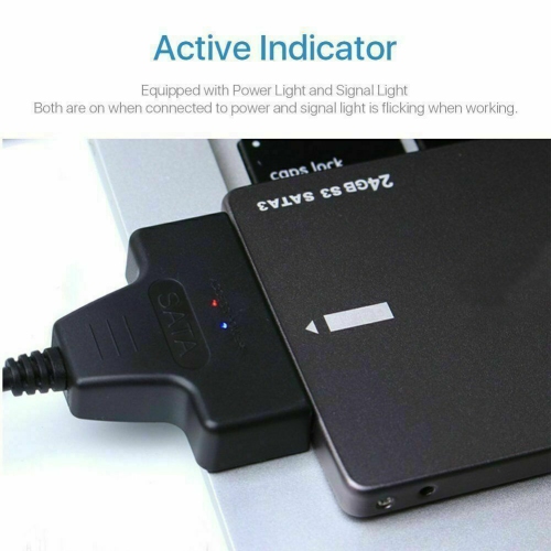 USB 3.0 to SATA 2.5" Hard Drive HDD SSD Adapter Converter Cable 22Pin UASP