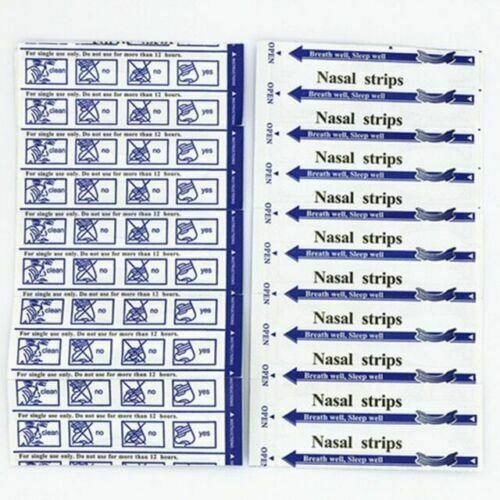 30/60 Pcs Nasal Strip Breath Way Stop Snoring Easier Clear Breathe Nose Strips