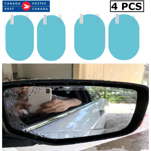 4 Car Rearview Waterproof Film Glare Side Mirror Window Protector Clear Film CA