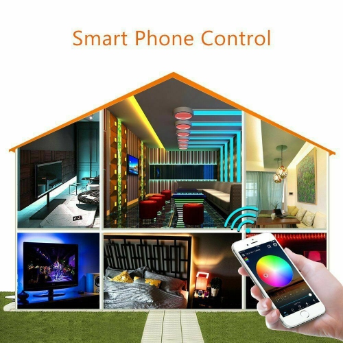 New Mini WiFi LED Controller + IR Remote For 5050 / 3528 RGB LED Strip Light CA
