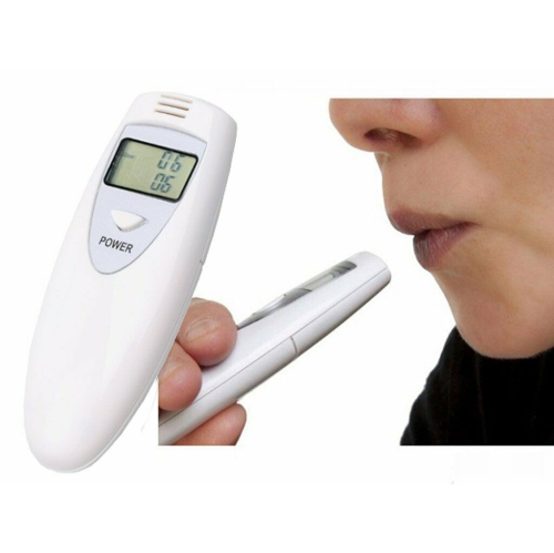 2Pcs New Mini Digital LCD Alcohol Breath Tester Breathalyzer Police Accurate CA