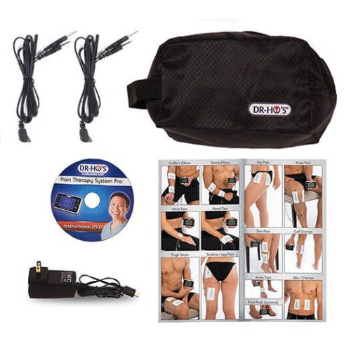DR-HO'S Pain Therapy System PRO - Deluxe Package - includes DR-HO'S Pain Therapy System PRO, 24 Regular Body Pads, 6 Large Body Pads, Travel Foot