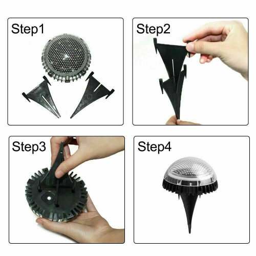 Solar Ground Lights Outdoor Pathway Fairy Garden Waterproof Yard Deck Lawn Patio