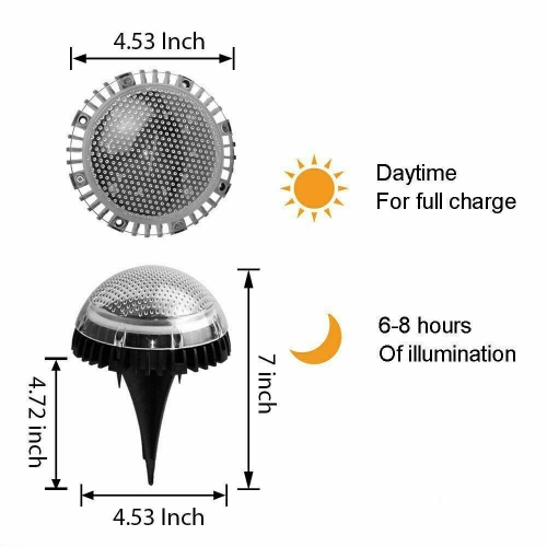 Solar Ground Lights Outdoor Pathway Fairy Garden Waterproof Yard Deck Lawn Patio