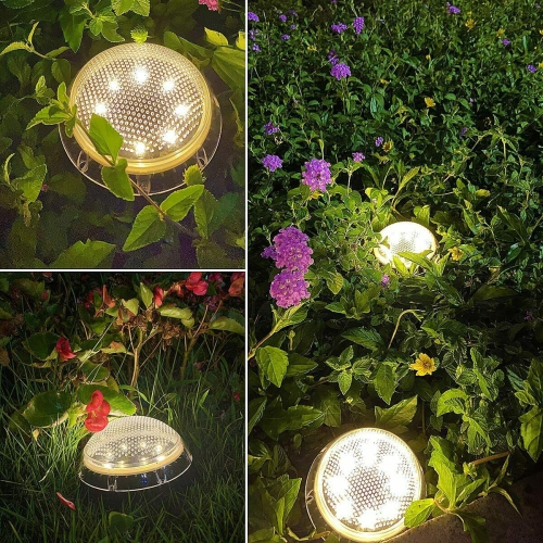 Solar Ground Lights Outdoor Pathway Fairy Garden Waterproof Yard Deck Lawn Patio