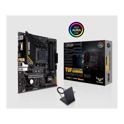 ASUS Tuf Gaming A520M-Plus Wifi Gaming Desktop Motherboard - Amd Chipset - Socket Am4 - Micro Atx Asus TUF Gaming A520M plus WiFi