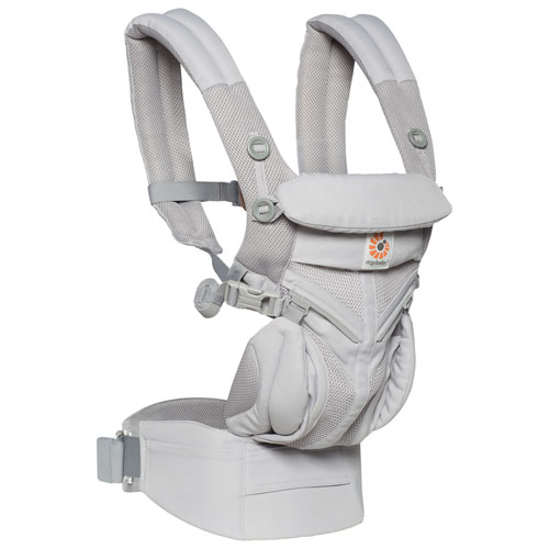 Porte-bébé en filet respirant à quatre positions Omni 360 Cool Air Mesh d'Ergobaby - Gris perle